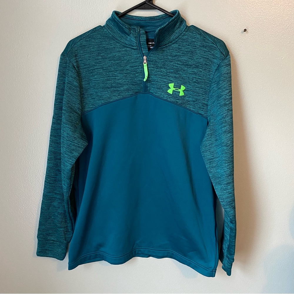 Men’s Under Armour Teal Quarter Zip - Small